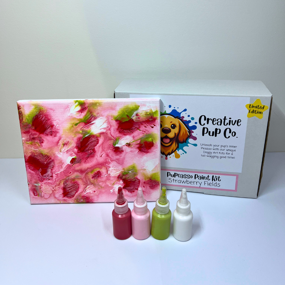 *Limited Edition* Strawberry Fields Pupcasso Paint Kit