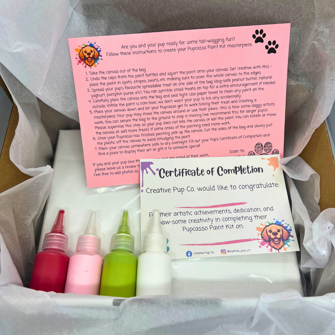 *Limited Edition* Strawberry Fields Pupcasso Paint Kit